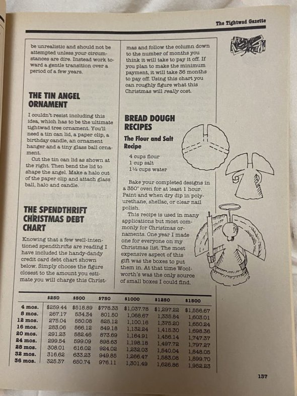 tin angel ornament directions.