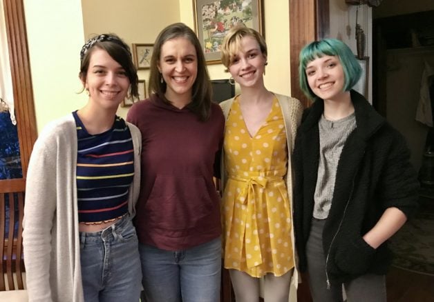 Kristen with her three girls.