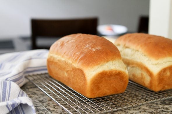 two loaves egg bread