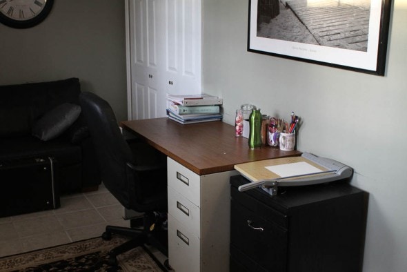 clean school desk